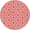 thumbnail image 1 of Ahgly Company Machine Washable Indoor Round Transitional Pastel Pink Area Rugs, 6' Round, 1 of 7
