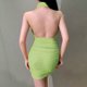 thumbnail image 3 of Mini vestido sin espalda para mujer Club de fiesta con espalda abierta Halter sin mangas Ahueca h Romacci Vestido de mujer, 3 of 7