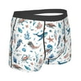 thumbnail image 4 of Uemuo Undersea Animals Pattern Men's Boxer Briefs,Trunk Anti-Chafing,Comfortable, Durable, and Stylish Underwear-Large, 4 of 9