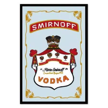 Smirnoff Vodka - Bar Mirror / Decor Mirror (Vintage / Classic (Best Price Smirnoff Vodka)