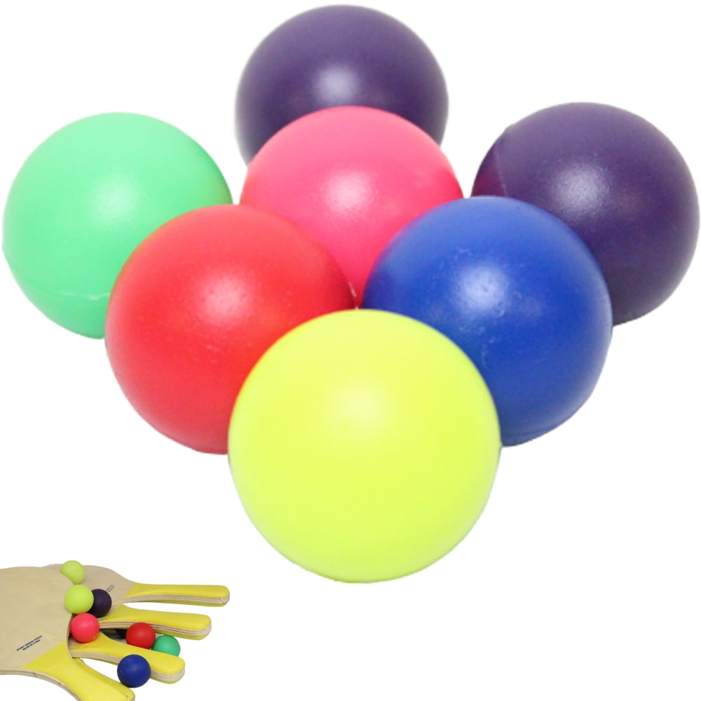 Sumind 10 Pieces Replacement Beach Balls Paddle Replacement Balls Extra Balls for Outdoor Activities Assorted Colors 