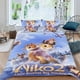 thumbnail image 2 of Película de Niko Conjunto de sábanas temático, trío de piezas, cómodo y amigable con la piel, diseño único, regalo de decoración para el hogar para familiares, amigos y fans,173cm *218cm, 2 of 6