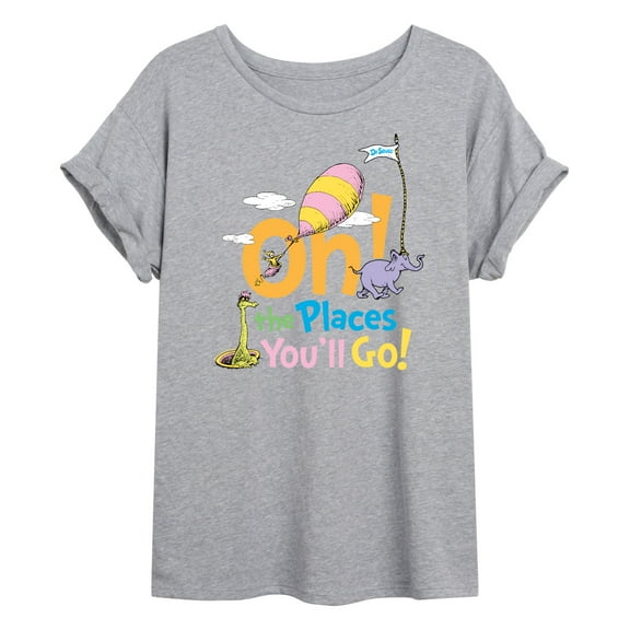 Oh The Places Youll Go - Juniors Ideal Flowy Muscle T-Shirt