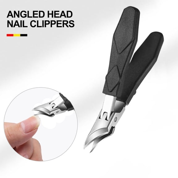 Professional Thick Toenail Clippers for Ingrown Nails, Heavy Duty Stainless Steel Sharp Curved Blade Nail Cutter, Precision Nail Trimmer for Seniors Men Women Home Salon Daily Use