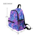 thumbnail image 3 of FORMRS Kids School Backpack with Front Zippered Pocket 12" Student Travel Daypack, Purple Starfish Pattern, 3 of 6