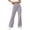 Purple, variant on Womens Cotton Sweatpants Elastic High Waisted Flared Wide Leg Trouser Pants with Pockets Fall Winter Sports Wear (XL, Gray)