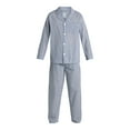 thumbnail image 2 of Fruit of the Loom Men's Long Sleeve Cotton Pajama Top and Pants Sleep Set, 2-Piece, Sizes S-4XL, 2 of 4