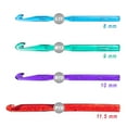 thumbnail image 4 of Craft County Acrylic Crochet Hook Sets - Multicolored Clear Plastic - Varying Hook Sizes 3mm-11.5mm - 2 Pack Options - Make Scarves, Hats, Clothing & Home Décor, 4 of 4