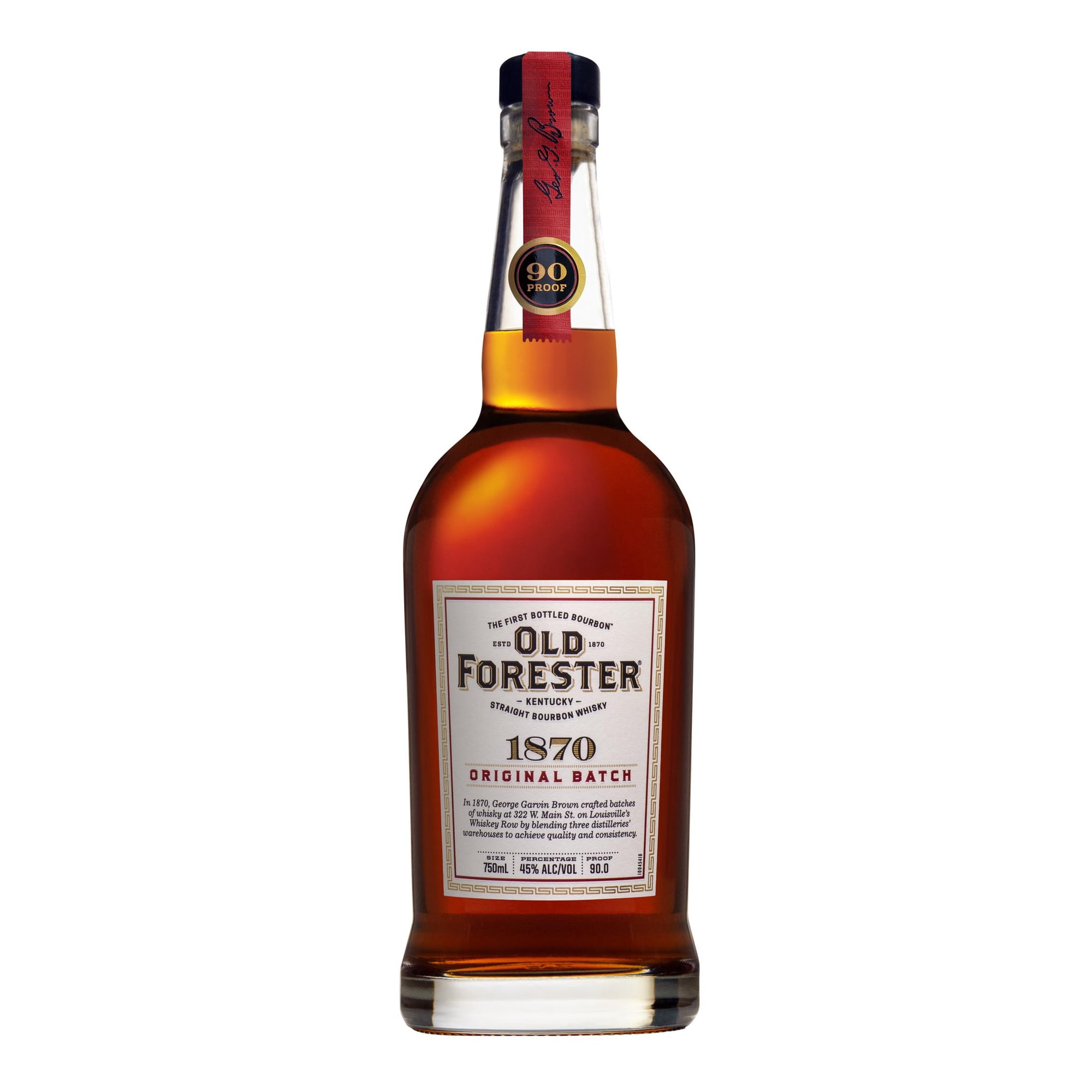Old Forester 1870 Original Batch Kentucky Straight Bourbon Whisky, 90 Proof, 750 mL Bottle