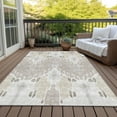 thumbnail image 6 of Addison Rugs Chantille Indoor/Outdoor Transitional Ikat Ivory Washable Rectangle Rug, 5' x 7'6", 6 of 6