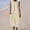 Beige, variant on Linen Dresses Women Maxi Dress 2026 Summer Fitted Dress Striped Print Sleeveless Crew Neck with Zipper Breathable Regular Fit Dresses Short Business S-3XL