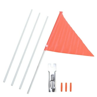 Orange Safety Flag on a Pole | Premium AI-generated image