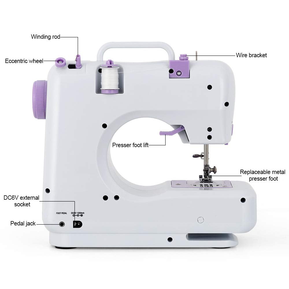 Mini Electric Sewing Machine portable, Household Multi-Function Crafting  Mending Sewing Machines for Adult Beginners (12… - Sewing-wisdom