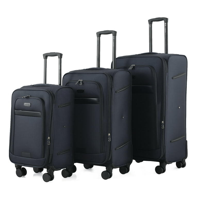 IZOD Expandable Luggage Set - 360 Dual Spinning Wheels - 3 Piece