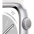 thumbnail image 2 of Apple Watch Series 8 (GPS) 45mm Aluminum Case, (S/M) - Silver, 2 of 3