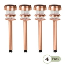 Pure Garden Solar Lights Outdoor Waterproof Garden Lights 4-Pack, Copper