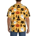 thumbnail image 3 of Kdxio Men'S Hawaiian Shirt For Men Short Sleeve Shirt Happy Halloween7 Summer Casual Holiday Beach Button Down T-Shirts, 3 of 5