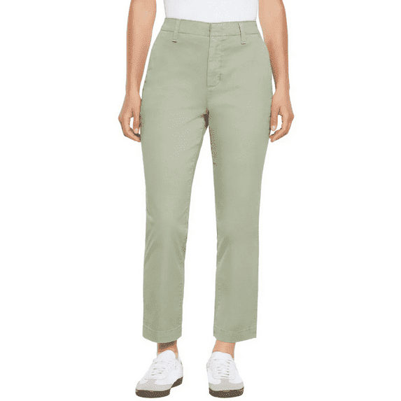 Gap Women's Stretch Cotton Slim Ankle Pants, Green, 6