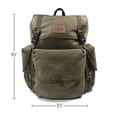 thumbnail image 2 of ASR Outdoor 30L Heavy Stitch Gold Panning Backpack Camping Canvas Rucksack, Green, 2 of 11