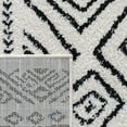 thumbnail image 6 of SAFAVIEH Tulum Merletta Moroccan Geometric Runner, 2' x 5', Ivory/Black, 6 of 7
