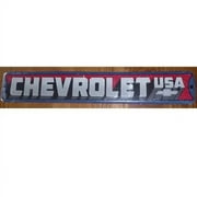 Open Road CHEVROLET USA, 5" x 30" Embossed Metal Sign Decorative GM Product