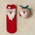 thumbnail image 2 of Dalrosia Christmas Fuzzy Cozy Socks for Women Fluffy Plush Warm Fun Colorful Holiday Sleeping Socks Gifts, 2 of 7