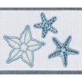 thumbnail image 2 of Authentic Hotel and Spa  Teal Blue Turkish Cotton Starfish Embroidered Hand Towels (Set of 4), 2 of 2