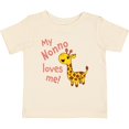 thumbnail image 3 of Inktastic My Nonno Loves Me Cute Giraffe Boys or Girls Baby T-Shirt, 3 of 5