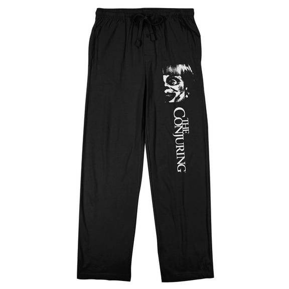 The Conjuring Anabelle Movie Men's Black Sleep Pajama Pants-Large