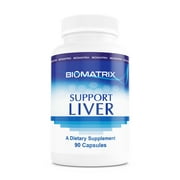 BioMatrix Support Liver (90 Capsules) - Liver Cleanse and Detoxification Supplement with Methionine, Taurine, Glutathione, Lemon Bioflavonoid Complex, Supports Energy Production