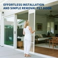 thumbnail image 3 of MOPHOTO Dog Door for Sliding Glass Door with Lock,Adjustable Height Doggy Door for Sliding Glass Door, No Drilling Install,Sliding Pet Door for Renters and Apartments Patio(68.9" - 74.8"), 3 of 8