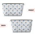 thumbnail image 2 of Picia Music Shark Printed Leather Travel Toiletry Bag,Cosmetic Organizer, Makeup Travel Bag, Durable Travel Pouch, Compact Toiletry Bag, Travel Accessories, 2 of 6