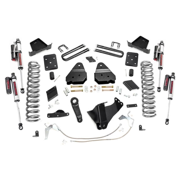 Rough Country 6" Lift Kit (fits) 2011-2014 Super Duty F250 4WD Gas | Vertex Reservoir Shocks | Suspension | 53350
