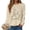 Beige, variant on Christmas Sweatshirt for Women Merry Christmas Long Sleeve Xmas Holiday Christmas Lights Pullover Shirts Womens Sweatshirt (Brown,S)