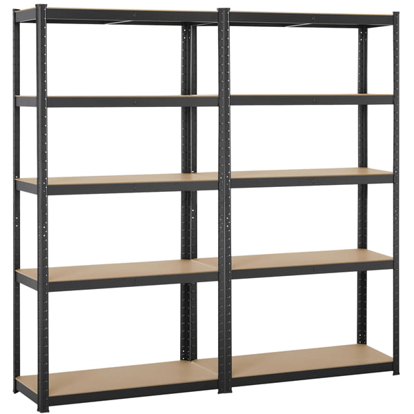 71 Height 1 Pack Yaheetech Heavy Duty 5-Shelf Commercial Industrial Office Storage Rack Garage Shelving Unit Adjustable Boltless Steel Display Stand