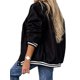 thumbnail image 5 of Abrigos Para Mujer Casual De BéIsbol De Manga Larga, Con Botones, De Retazos, Para Exteriores XBTCLXEBCO Negro;M, 5 of 5