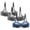 Blue/Gray, variant on 3 Pcs Plus Size Lace Bras for Women Lightweight Underwire Push Up Bralettes Floral Embroidered Lifting Unlined Bra 44D, Hot Pink/Gray/Blue