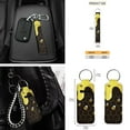 thumbnail image 7 of Garronmavis Bee Honey 16 Pcs Car Accessories Set Car Seat Belt Pads Cover Auto Keychain Holder Gear Shifting Knob Cover Cup Mats Front Window Sunshade Rearview Mirror Cover, 7 of 7