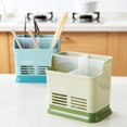 thumbnail image 3 of CNKOO Cutlery Organizer Strong Construction Scratch-resistant High Durability Utensil Drawer Storage Tray for Kitchen Blue 4Grid, 3 of 13
