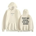 thumbnail image 3 of Unisex Oversized Pullover Lonely Ghost Text Me When You Get Home Hoodie, 3 of 4
