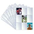 thumbnail image 3 of Pockets Trading Card Sleeves, 9-Pocket Trading Card Binder Sheets Card Storage Album Pages Holders for Standard Size Cards, Sport Cards, Game Cards, Business Cards, 3 of 5