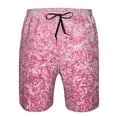 thumbnail image 3 of Balery Pink Glitter Traje de Baño Estilo Hawaiano para Hombre, Shorts de Secado Rápido con Bolsillos-Medium, 3 of 6
