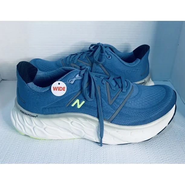 New Balance Fresh Foam X More v4 Shoes Men Sz 11 Sneakers Blue Gray Volt