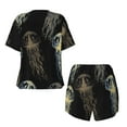 thumbnail image 5 of Lsque Jellyfish Women's Short-Sleeved Pajama Set - 2 Piece Soft and Lightweight Sleepwear Set-XX-Large, 5 of 9