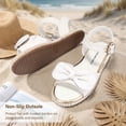 thumbnail image 5 of NCCB Girls Sandals Wedding Flower Girl Summer Dress Shoes Open Toe Sandals for Girls White 13 Little Kid, 5 of 6