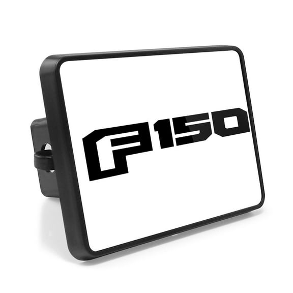 Ford F-150 2015-2021 UV Graphic White Metal Plate on ABS Plastic 2 inch Tow Hitch Cover