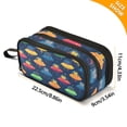 thumbnail image 4 of FORMRS Pencil Case with 3 Compartments Zipper Pouch, Elementary School Level and up, Rainbow Space Cat, 4 of 8