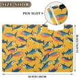 thumbnail image 3 of FORMRS A4 Clipboard Folder with Pen Holder Horizontal Foldable School Office Binder, Yellow Sardines Pattern, 3 of 9