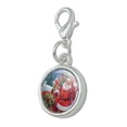 thumbnail image 2 of Christmas Holiday Santa Sleigh Ready to Go Antiqued Bracelet Pendant Zipper Pull Charm with Lobster Clasp, 2 of 5