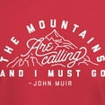 thumbnail image 3 of CafePress - The Mountains Are Calling And I Must Dark T Shirt - Men's Classic Graphic Cotton T-Shirt, 3 of 4